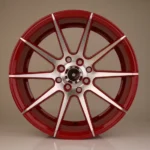Custom Red Alloy Wheel Rims Auto Parts - Image 2