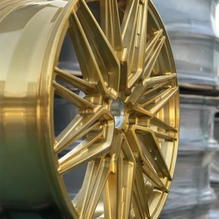 Custom Monoblock Forged 5 Holes Gold Car Wheel Rims