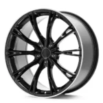 Custom Multi Spoke 18 19 20 21 22inch PCD 5X120 5X112 5X130 5X114.3 Aluminium Alloy Forged Passenger Matt Black Car Wheels - Image 3