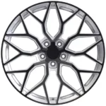 Customized Aluminum Alloy Car Wheel Silver Black Monoblock Forged Car Wheel Rim - Image 2