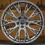 20inch 5*114.3 Black Machine Face Forged Alloy Wheels - Image 4