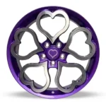 Pink Heart-Shaped Custom Rims for Luxury Cars - Image 2