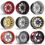 Deep-Concave Staggered Alloy Car Wheel Rims Polished Silver - Image 4