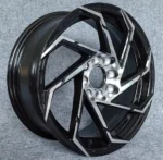 15*6.5 PCD8*100*114.3 35mm Offset Alloy Car Wheels - Image 2