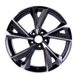 Factory Production Classical Replica Black Machined Face 5 Holes Aluminum Alloy Car Wheel - Image 2