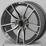 5 Holes Aluminum Alloy Black Machined Car Wheel Sale