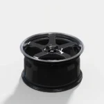 5 Holes Durable Black Aluminum Alloy Car Wheel Wholesale - Image 4