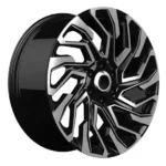 Flow Formed 6 Holes Black Machined Aluminum Car Rims
