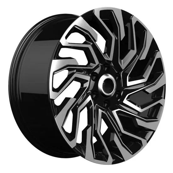 Flow Formed 6 Holes Black Machined Aluminum Car Rims