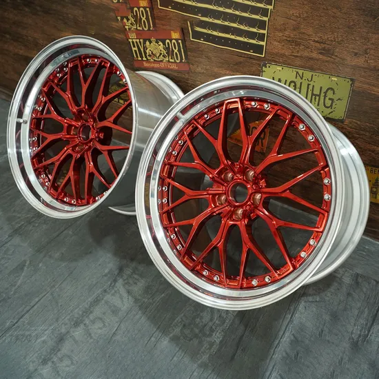 Forged Wheels 20 Inch 5X120 2 Piece Wheel Rim for Car Oy17054 Red