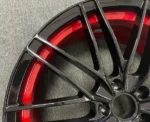 Gloss Black Machined Red 17-20 Alloy Car Wheel Rim - Image 4