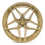Golden Multi-Spoke Car Rims 5X112/5X127/5X130 18/19/20inch Deep-Concave Forged Alloy Wheels - Image 4