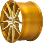 Rim de rueda de aleación forjada personalizada Golden Wheel - Image 3