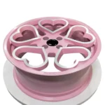 Heart-Shaped Purple Custom Rims for Luxury Cars