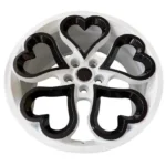 Heart-Shaped Purple Custom Rims for Luxury Cars - Image 3