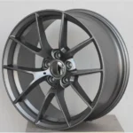 High Performance Black Silver Gunmetal Painting 5 Holes Aluminum Alloy Car Wheel - Image 2
