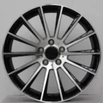 5 Holes Black Machined Aluminum Alloy Car Wheel - Image 4
