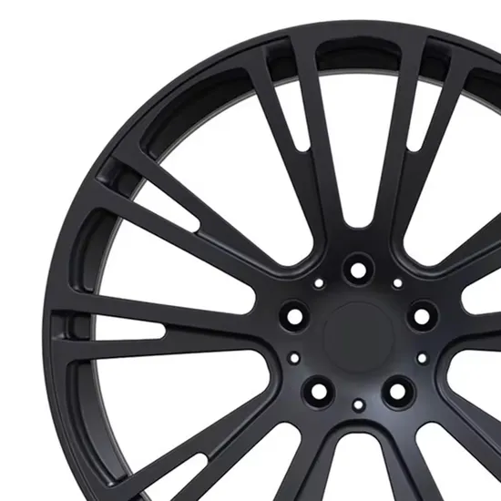 High Quality Flow Formed Car Rims 5 Holes Matte Black Alloy Car Wheels