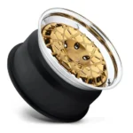 High Quality Forged Wheels Alloy Golden Rims Machining Customized - Image 3