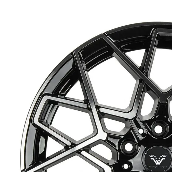 Hot Sale 16/17/18/19/20inch 20*85 Wholesale Car Accessories Replica Alloy Wheels with Matte Black Finish Options