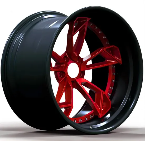 Hot Sale Brushed Red Spokes Alloy Forged Electric Motorcycle Rims
