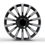 Hot Sell New Design Black Machined Face Alloy Car Wheels 17 18 Inch Rims - Image 2
