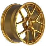 Luxury Golden Spoke 16-24inch Forged Monoblock Car Wheels - Image 3