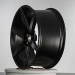 Multi Spoke Black Aluminum Alloy Car Rim Satin Black 5 Holes Passenger Car Wheel