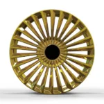 5 Holes Golden Aluminum Alloy Durable Car Wheel - Image 2