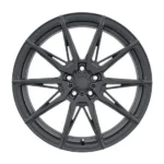 New Design Durable Matte Black Flow Formed 5 Holes Aluminum Car Wheel - Image 2