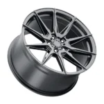 New Design Durable Matte Black Flow Formed 5 Holes Aluminum Car Wheel - Image 3