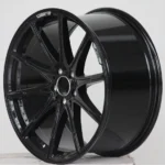 New Design 5 Holes Black Flow Formed Aluminum Car Wheel