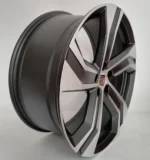 5X108 Satin Black Machined Face Car Alloy Wheel - Image 2