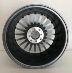 Ouya 4/8X100/114.3 Gunmetal Machined Lip Alloy Wheel Rim - Image 3