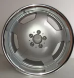 Ouya 5X112 Monoblock Silver Mirror Machined Lip Alloy Wheel - Image 2