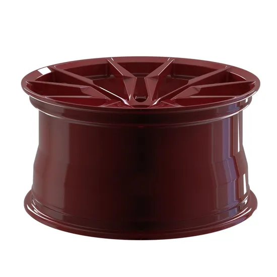 Red Forged 17 Inch Car Alloy Wheels Rims
