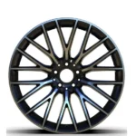5 Holes Black Machined Aluminum Alloy Replica Wheel - Image 4