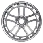 Silver Spoke 5 Holes Alloy Forged Car Wheel Rims - Image 2