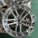 Silver Spoke 5 Holes Alloy Forged Car Wheel Rims - Image 4