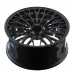 Staggered 5 Holes Black Painting Alloy Car Wheel Rims - Image 2