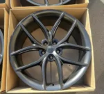 Tesla Black Full Painting Alloy Replica Wheel Rims - Image 2