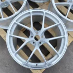 White Aluminum Alloy Car Wheel 5 Holes 6061-T6 Aluminum Modification Car Wheel - Image 3