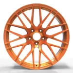 Y Spoke 5 Holes Aluminum Alloy Car Wheel Orange - Image 2