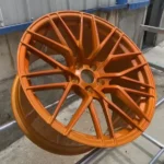 Y Spoke 5 Holes Aluminum Alloy Car Wheel Orange