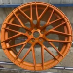 Y Spoke 5 Holes Aluminum Alloy Car Wheel Orange - Image 4