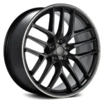 Y Spokes Rims 5 Holes Black Silver Hyper Black Alloy Car Wheel Rims