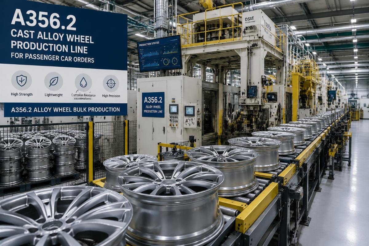 A356.2 cast alloy wheel production line for passenger car orders
