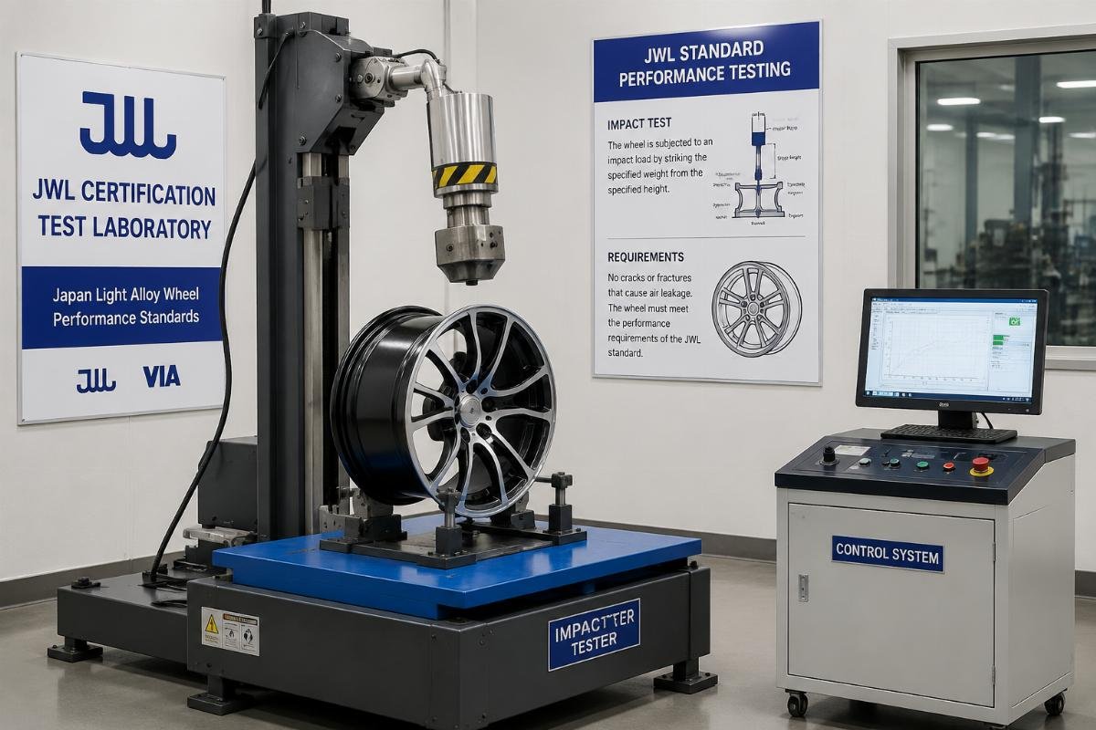 JWL standard performance testing JWL certification test lab equipment for alloy rim impact testing