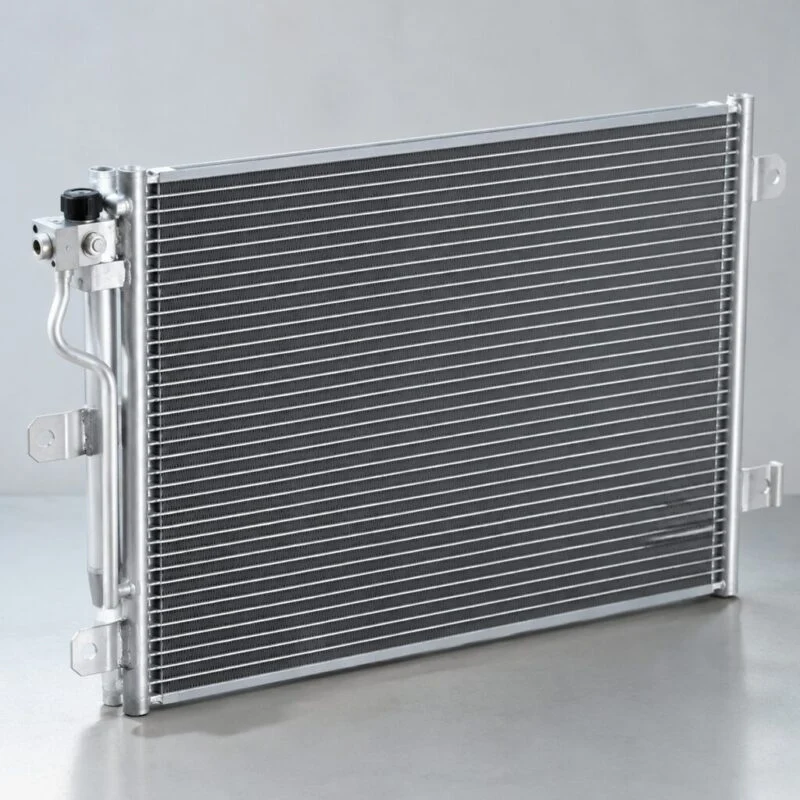 Aluminium AC condenser with parallel-flow core